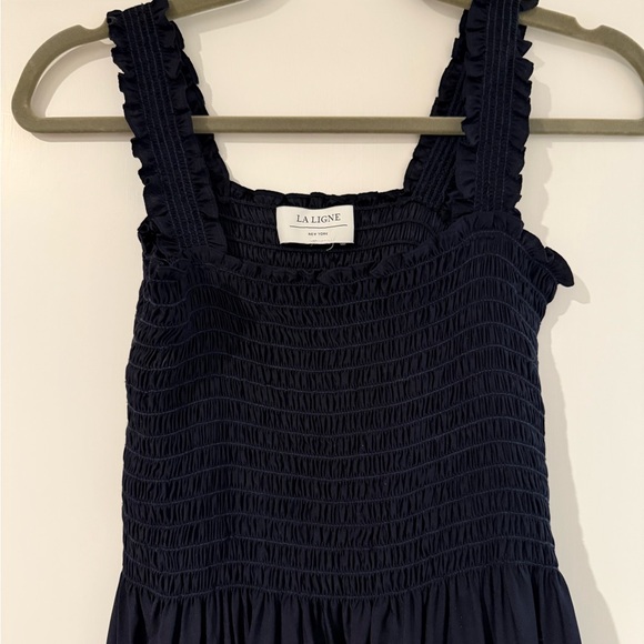 La Ligne Navy Silk Dress size Small - Picture 2 of 4